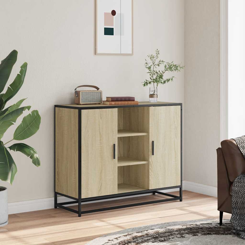 Komoda sonoma hrast 92x35x76 cm izrađeno drvo