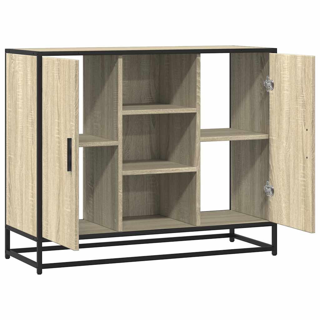 Komoda sonoma hrast 92x35x76 cm izrađeno drvo