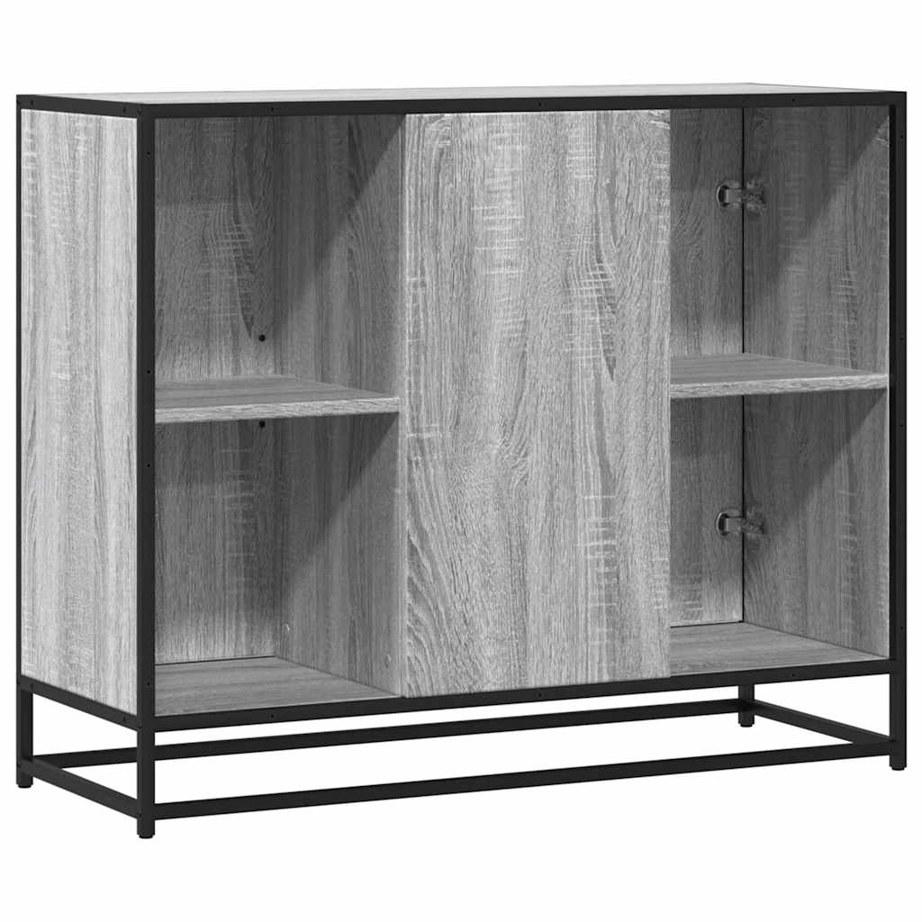 Komoda Siva Sonoma 92x35x76 cm Konstruirano drvo