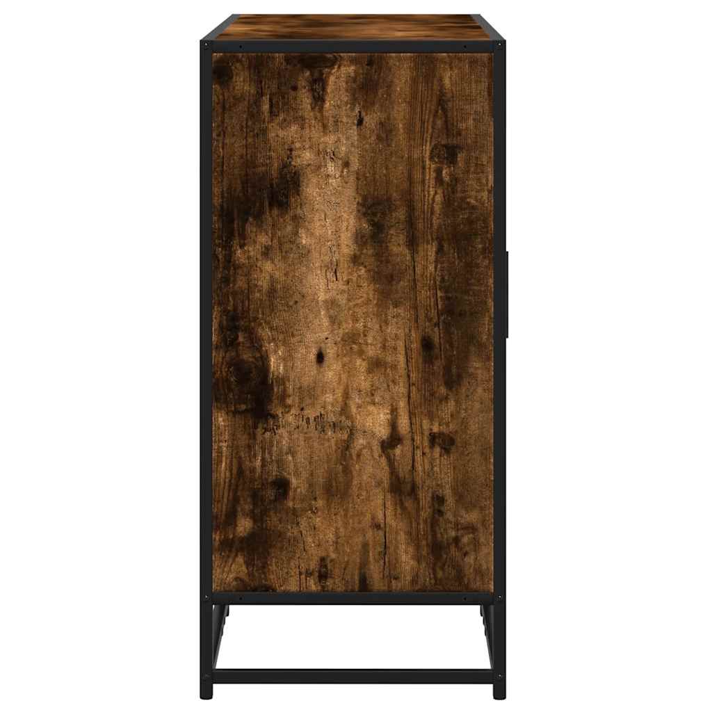 Komoda dimljeni hrast 92x35x76 cm konstruirano drvo