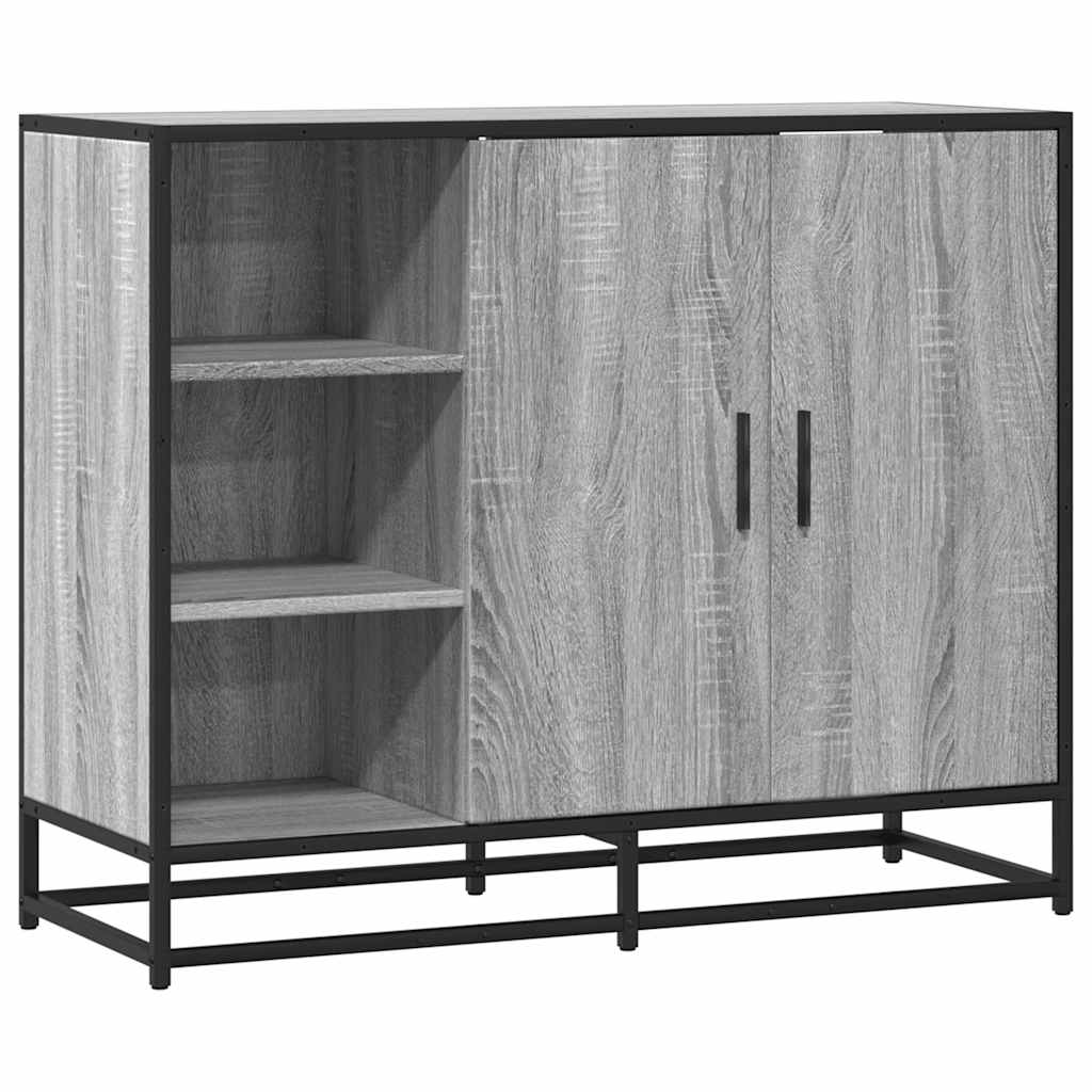 Komoda Siva Sonoma 92x35x76 cm Konstruirano drvo