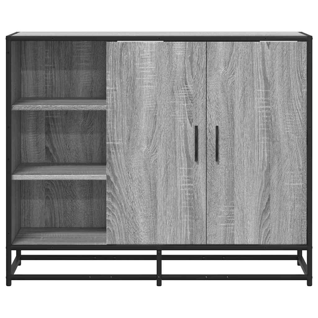 Komoda Siva Sonoma 92x35x76 cm Konstruirano drvo