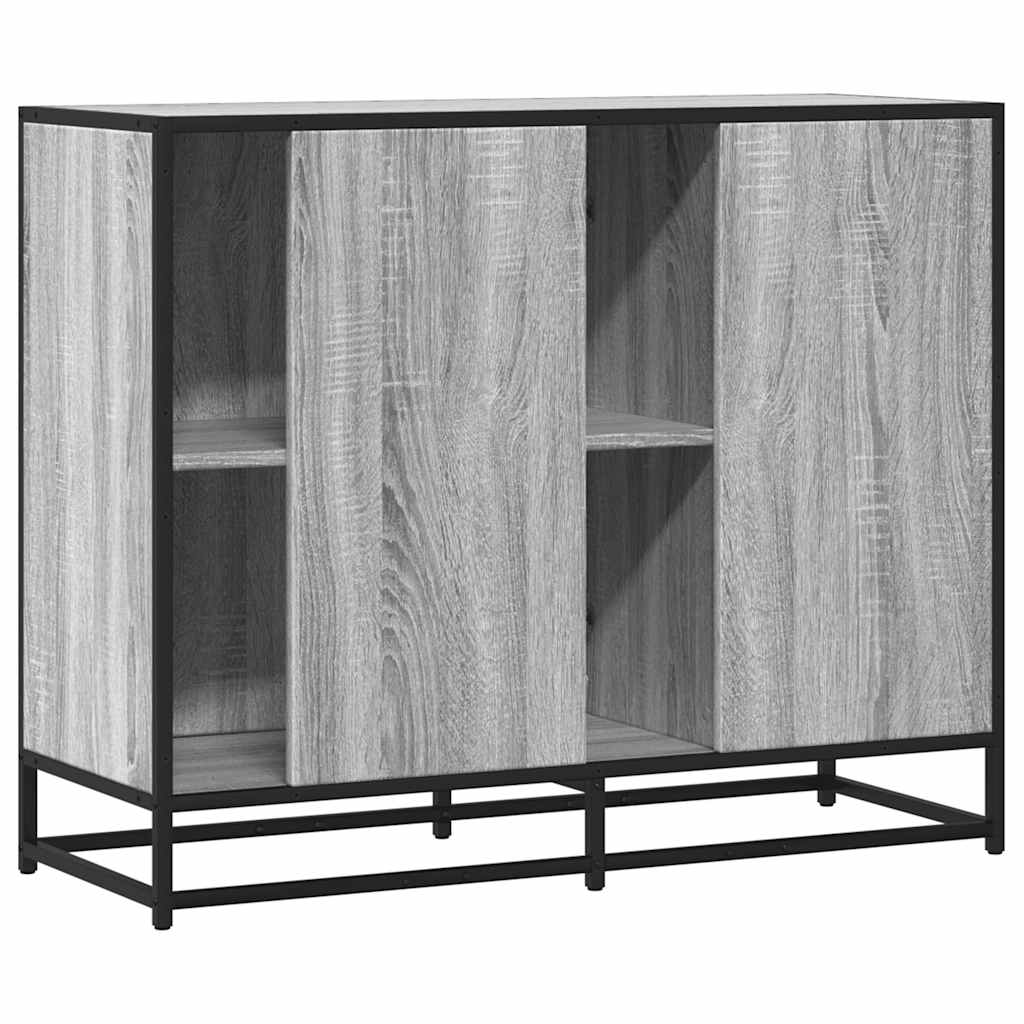 Komoda Siva Sonoma 92x35x76 cm Konstruirano drvo