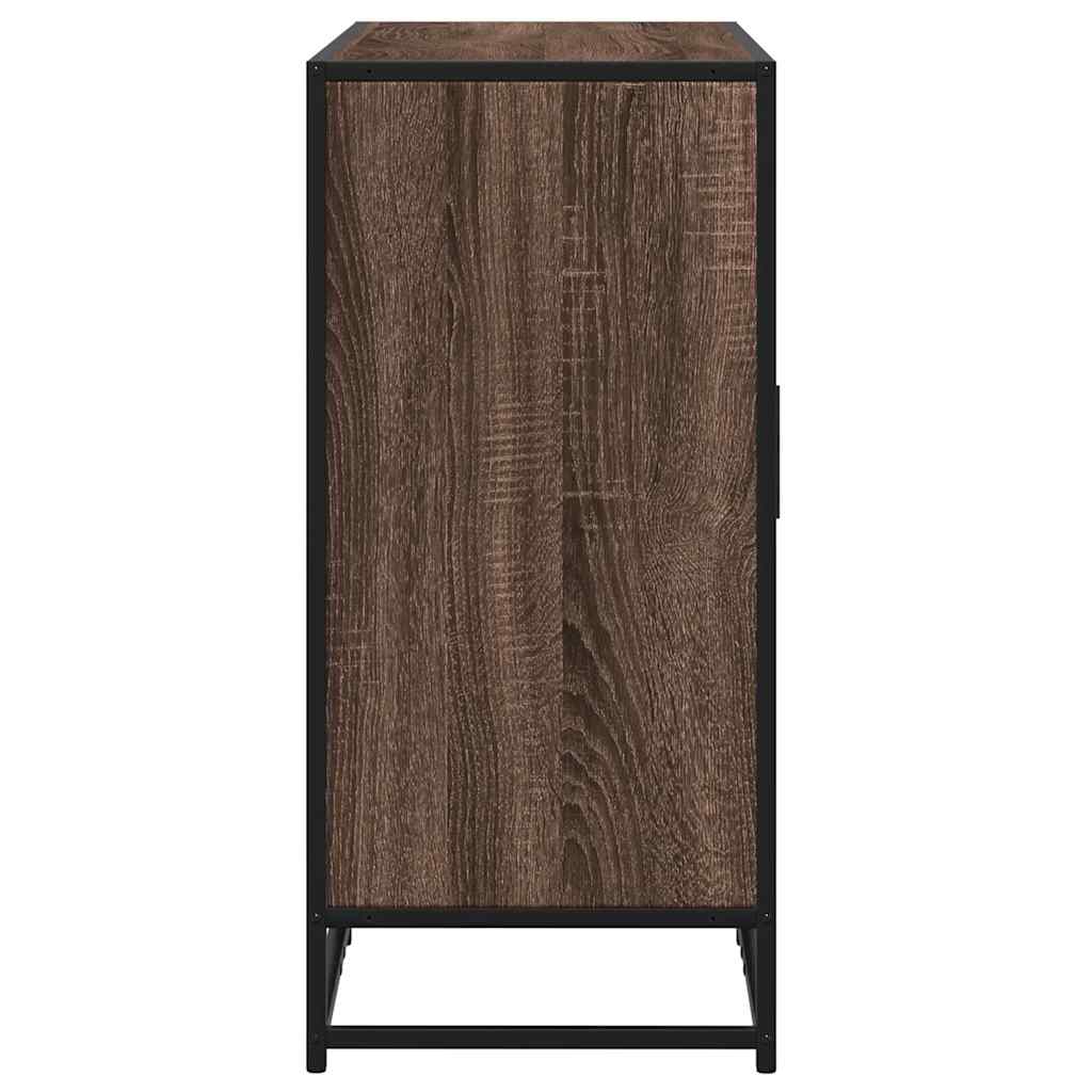 Komoda smeđi hrast 92x35x76 cm izrađeno drvo