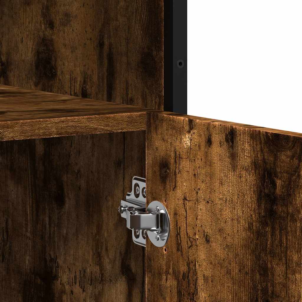 Komoda dimljeni hrast 100x35x76 cm konstruirano drvo