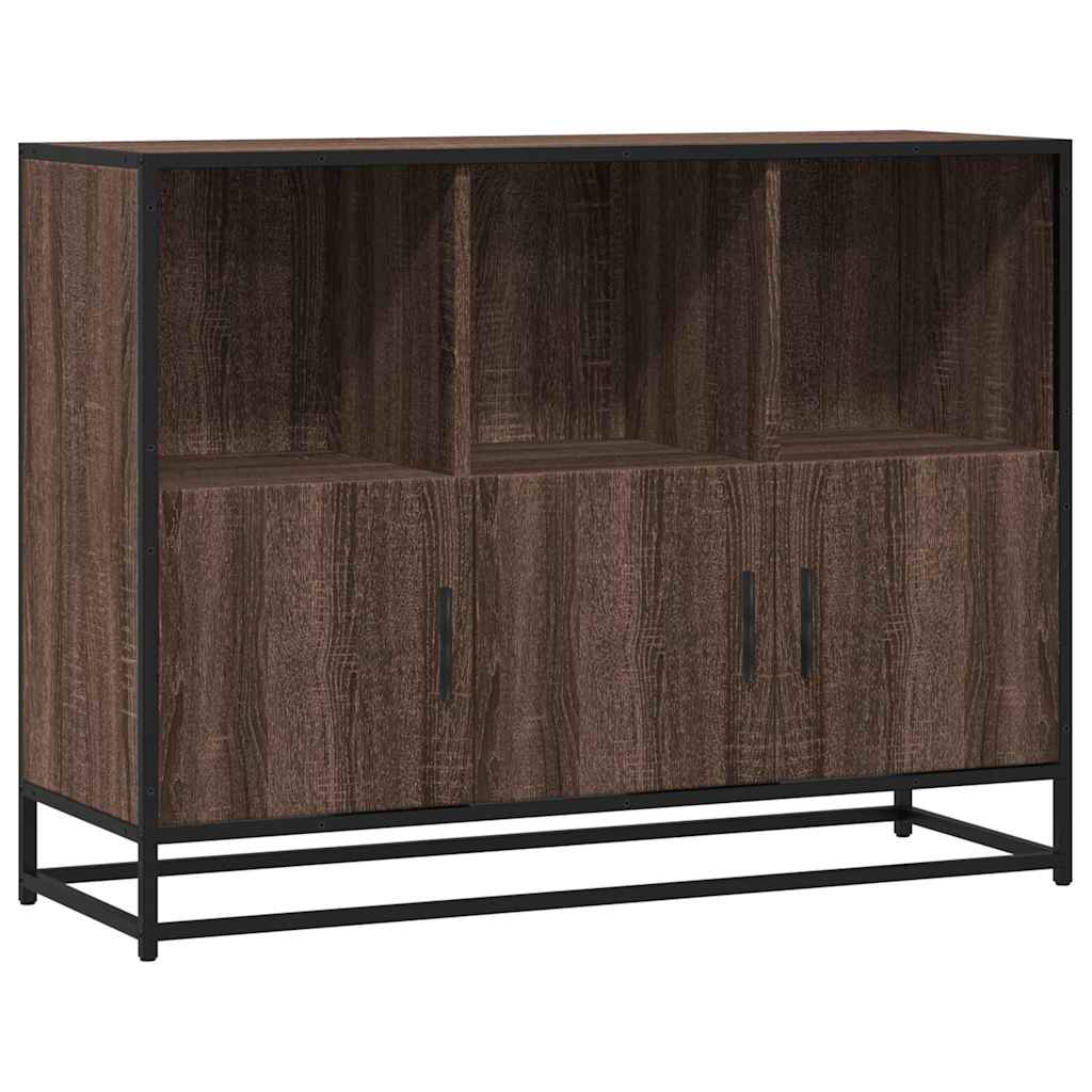 Komoda smeđi hrast 100x35x76 cm konstruirano drvo