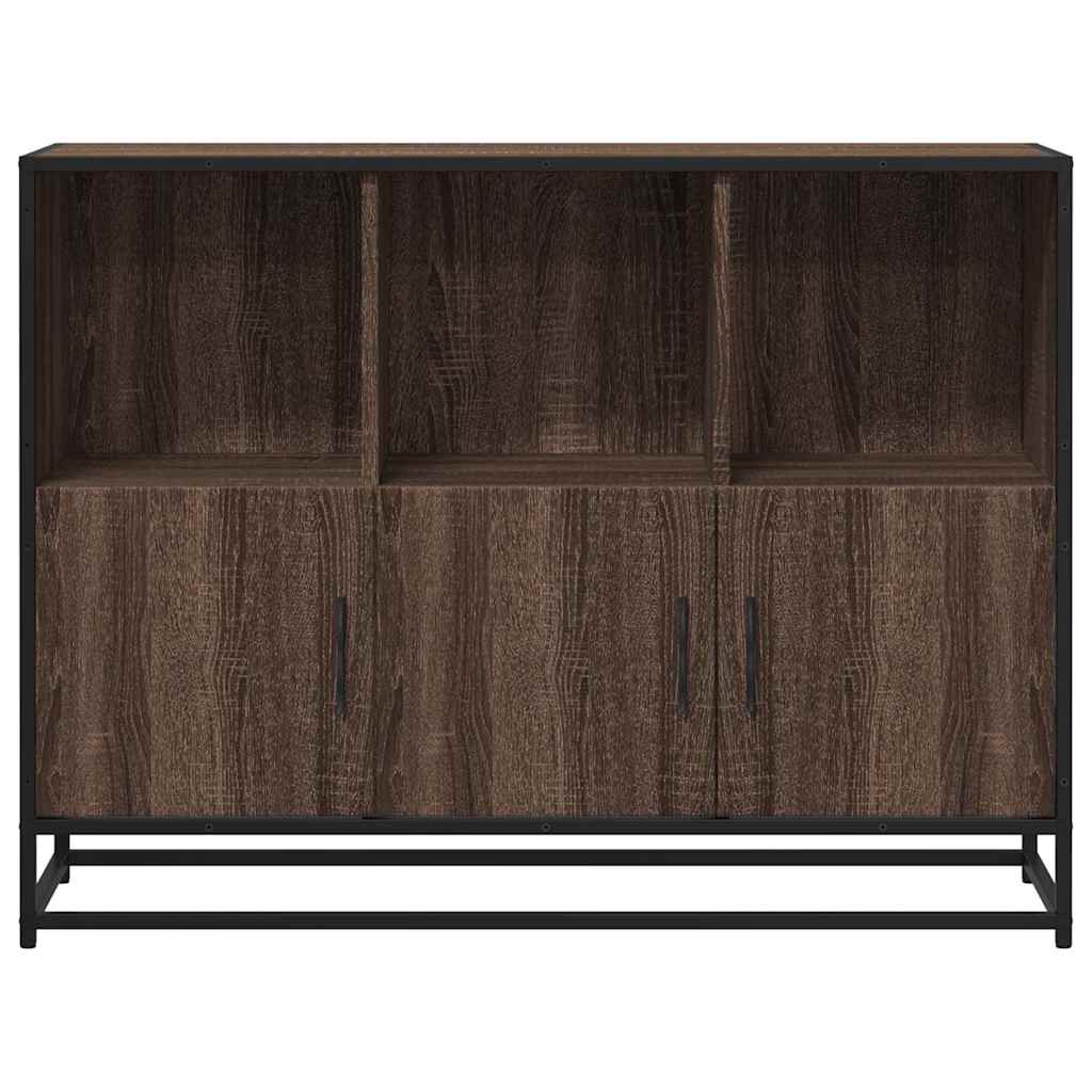 Komoda smeđi hrast 100x35x76 cm konstruirano drvo