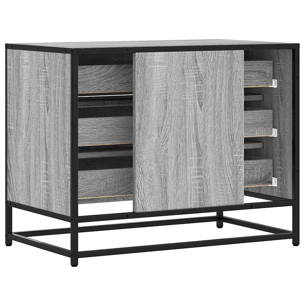 Ormarić s ladicama Siva Sonoma 70x41x56 cm Konstruirano drvo