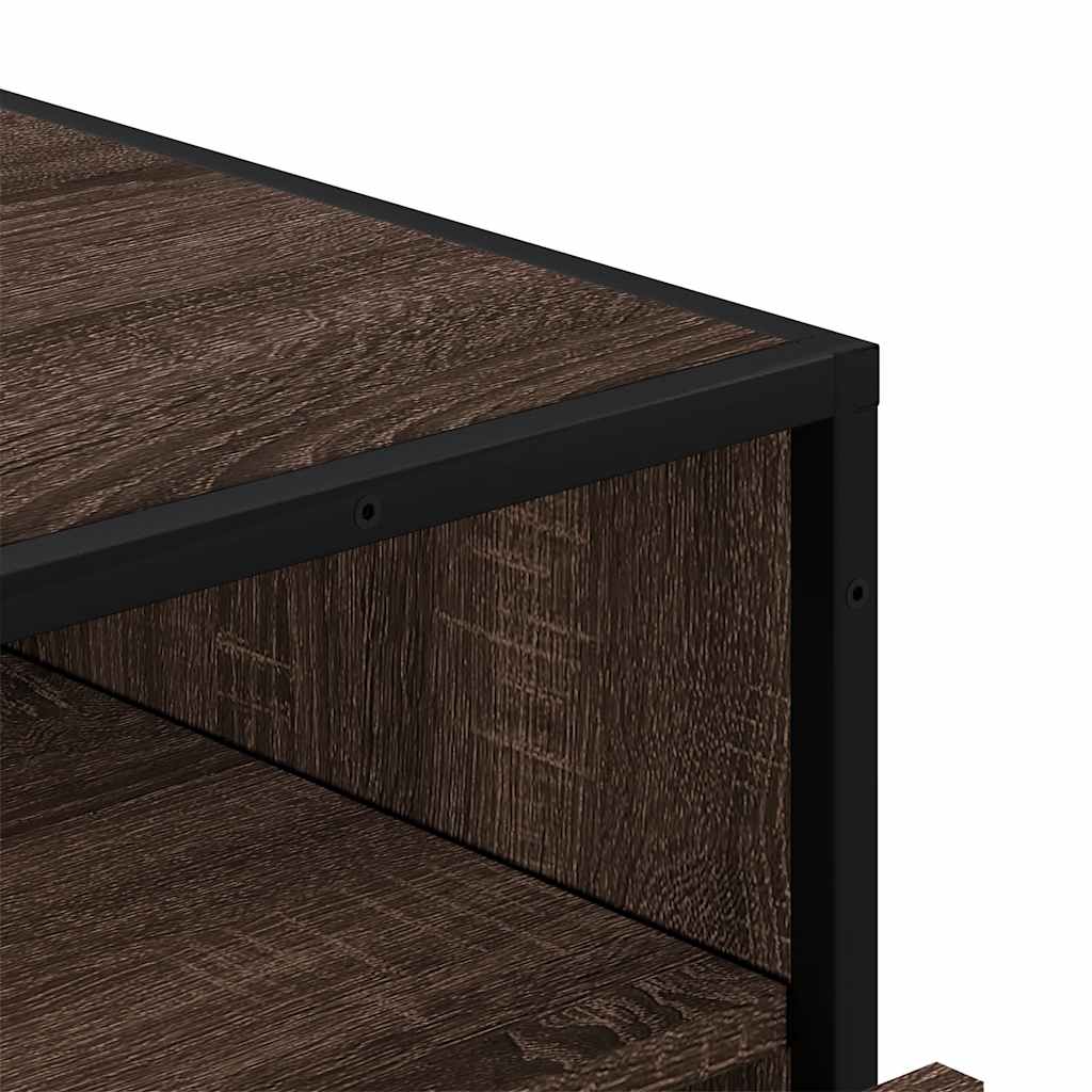 Ormar s ladicama smeđi hrast 70x41x70 cm izrađeno drvo
