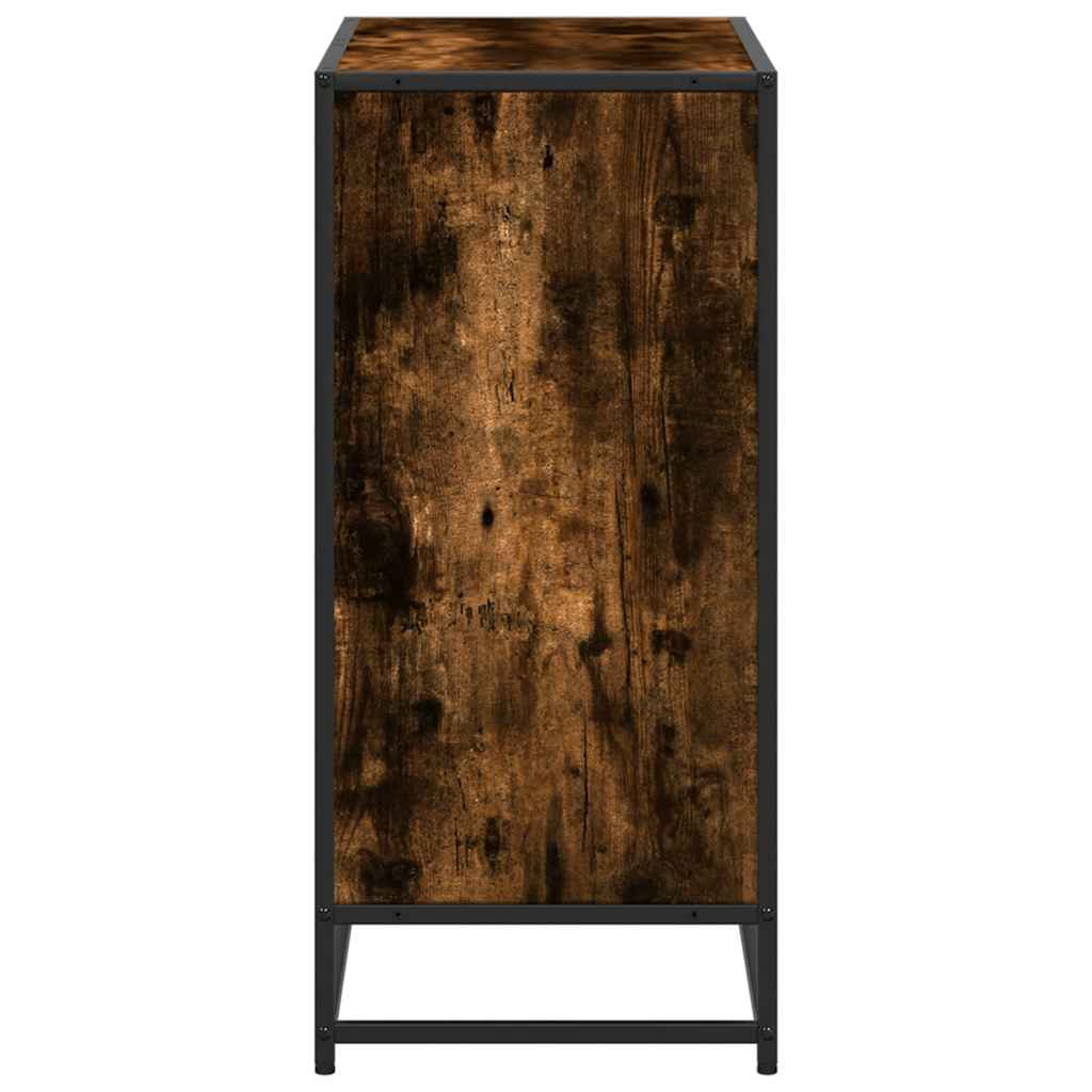 Ormar za knjige dimljeni hrast 80,5x35x76 cm konstruirano drvo
