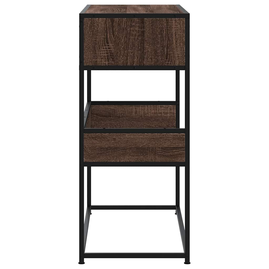 Konzolni stol boja hrasta 90x35x80 cm konstruirano drvo