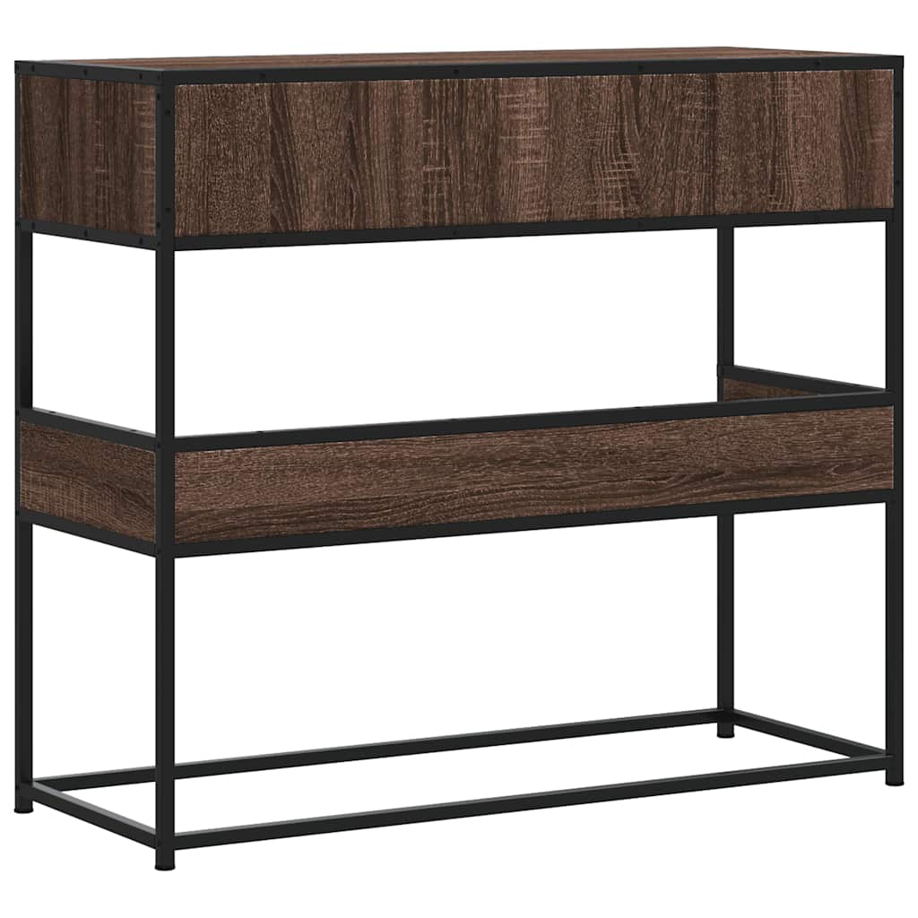 Konzolni stol boja hrasta 90x35x80 cm konstruirano drvo