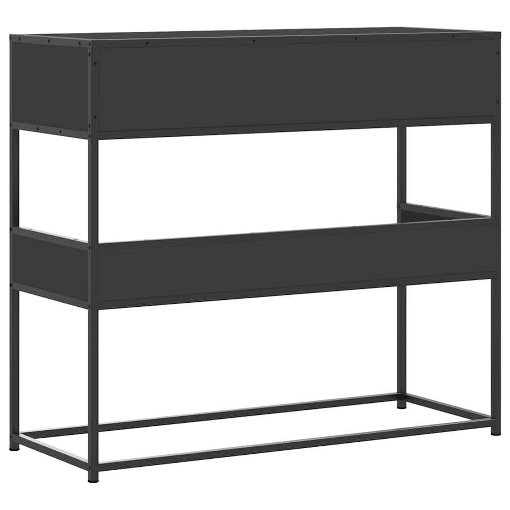 konzolni stol crni 90x35x80 cm konstruirano drvo