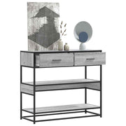Konzolni stol boja hrasta 90x35x80 cm konstruirano drvo