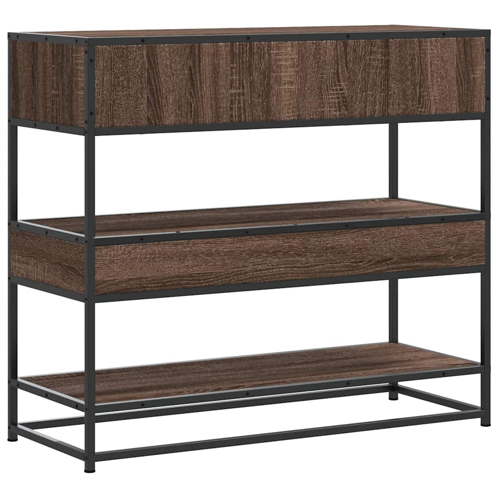 Konzolni stol boja hrasta 90x35x80 cm konstruirano drvo