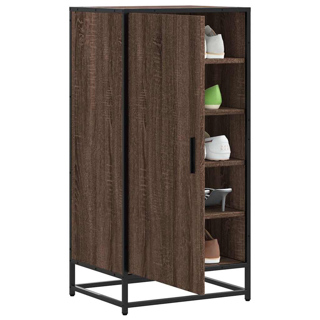 Stalak za cipele boja hrasta 48x38x97,5 cm konstruirano drvo
