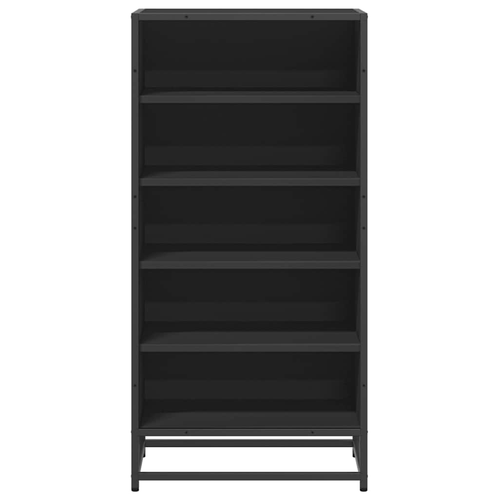 Stalak za cipele crni 48x38x97,5 cm izrađeno drvo
