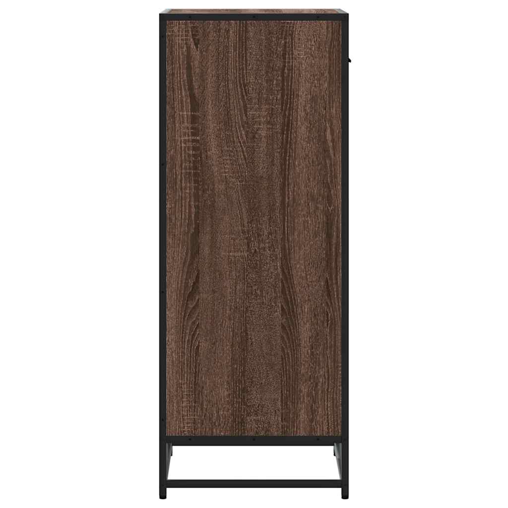 Stalak za cipele boja hrasta 48x38x97,5 cm konstruirano drvo