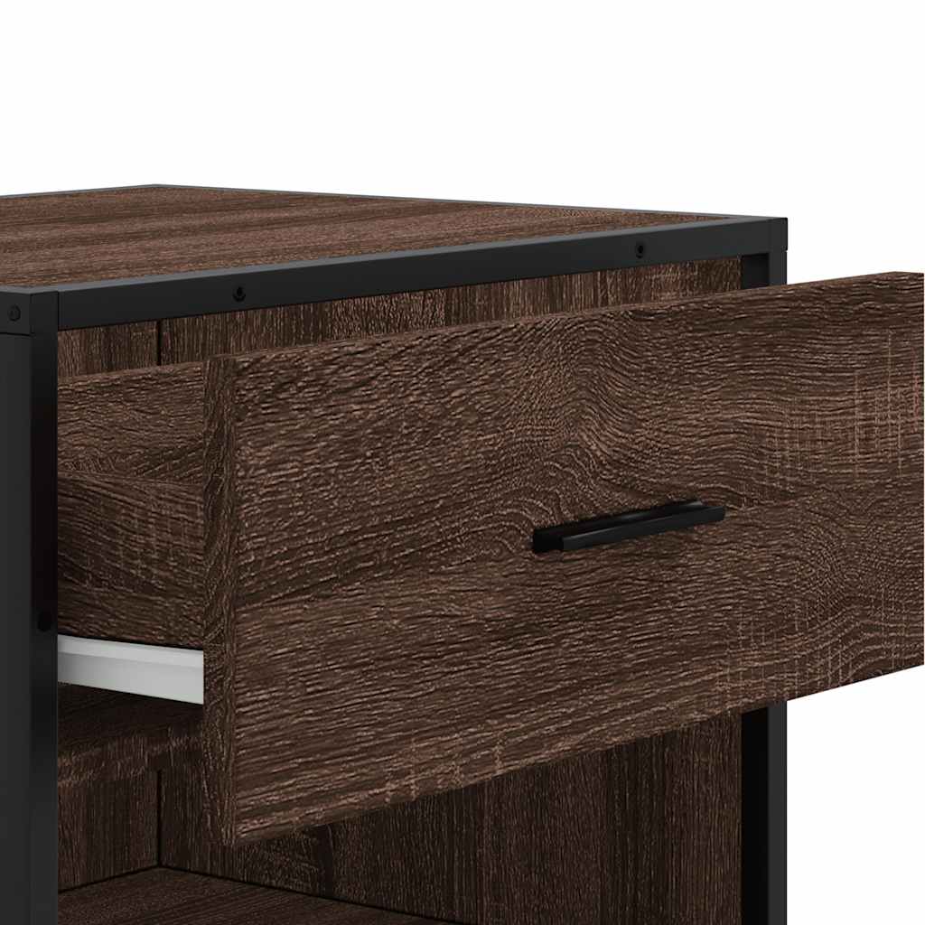 Stalak za cipele boja hrasta 48x38x97,5 cm konstruirano drvo