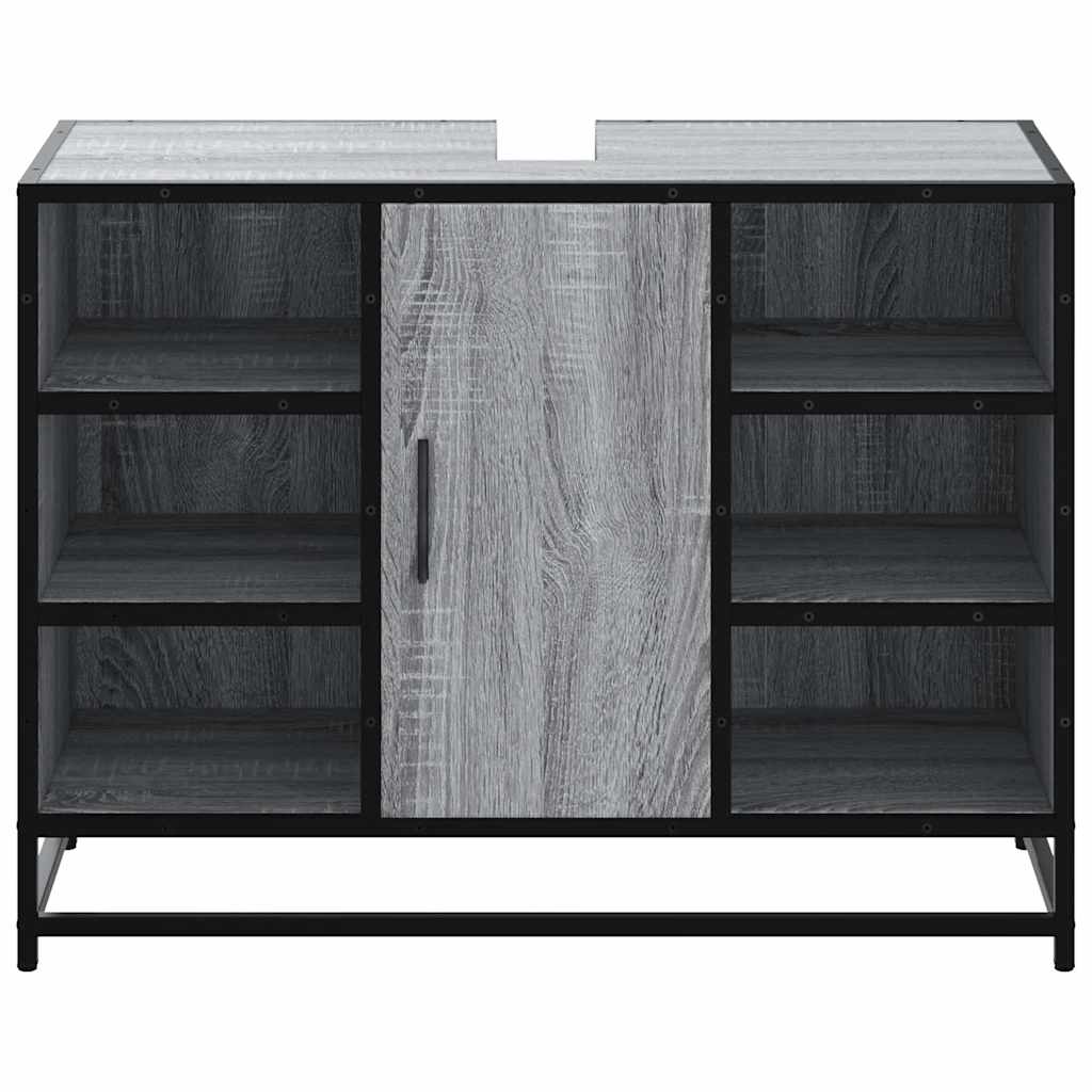 Kupaonski ormarić za umivaonik boja hrasta 80x33x60 cm drveni