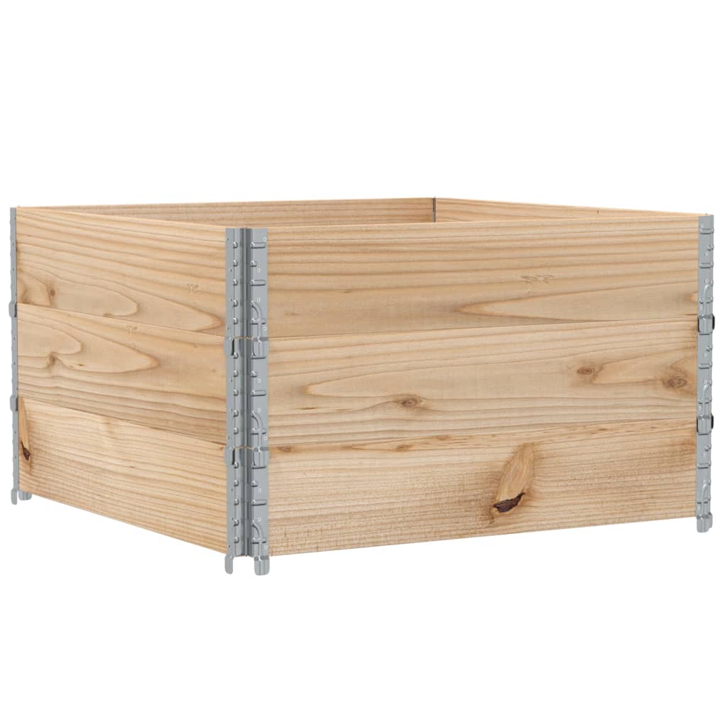 Okviri za palete 3 kom 100x100 cm od masivne borovine