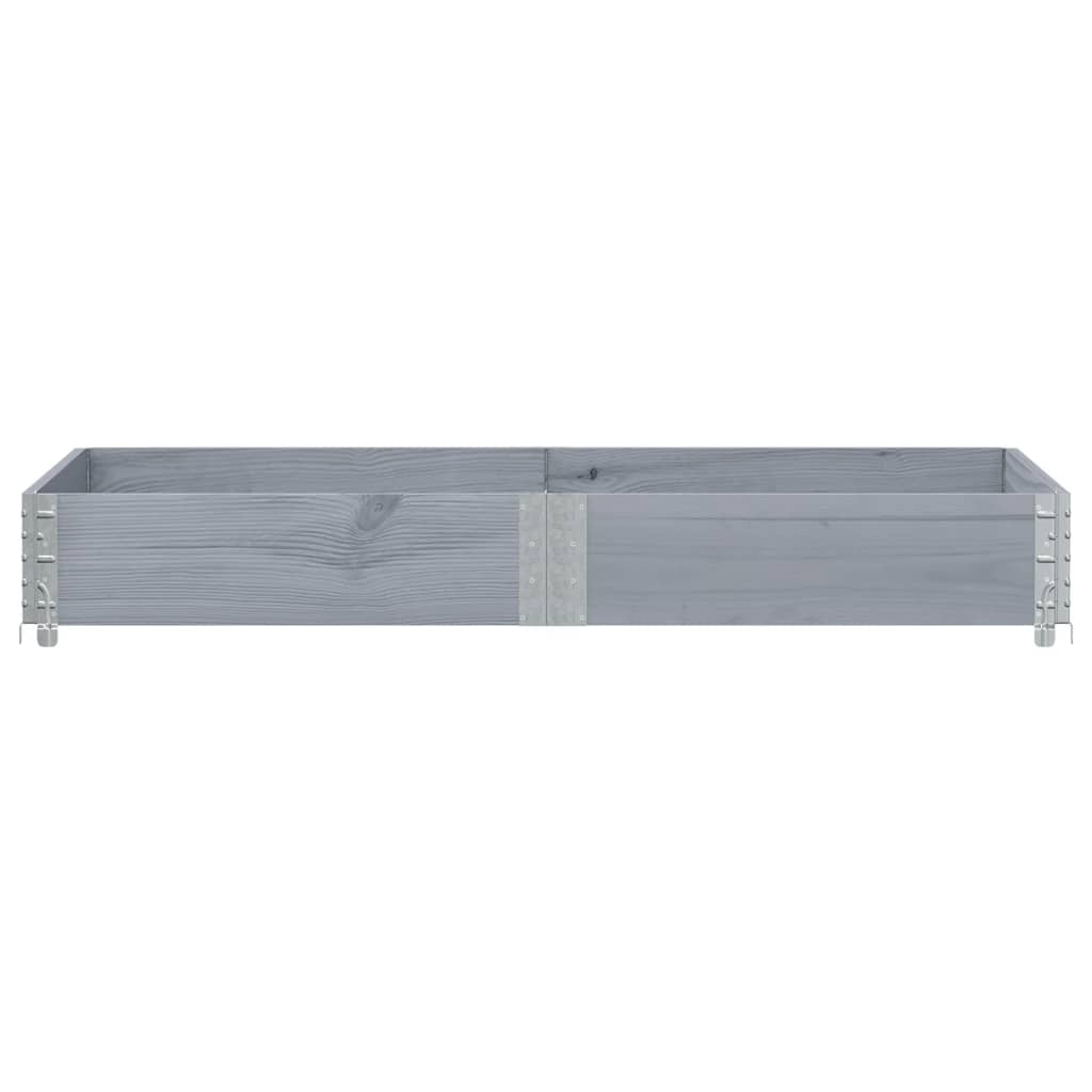 Vrtna sadilica siva 150x100 cm od masivne borovine