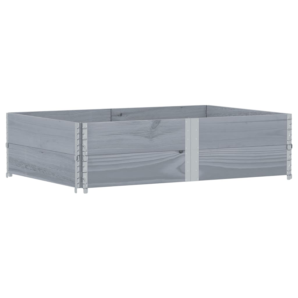Vrtna sadilica siva 150x100 cm od masivne borovine