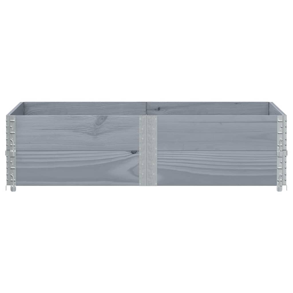 Vrtna sadilica siva 150x100 cm od masivne borovine