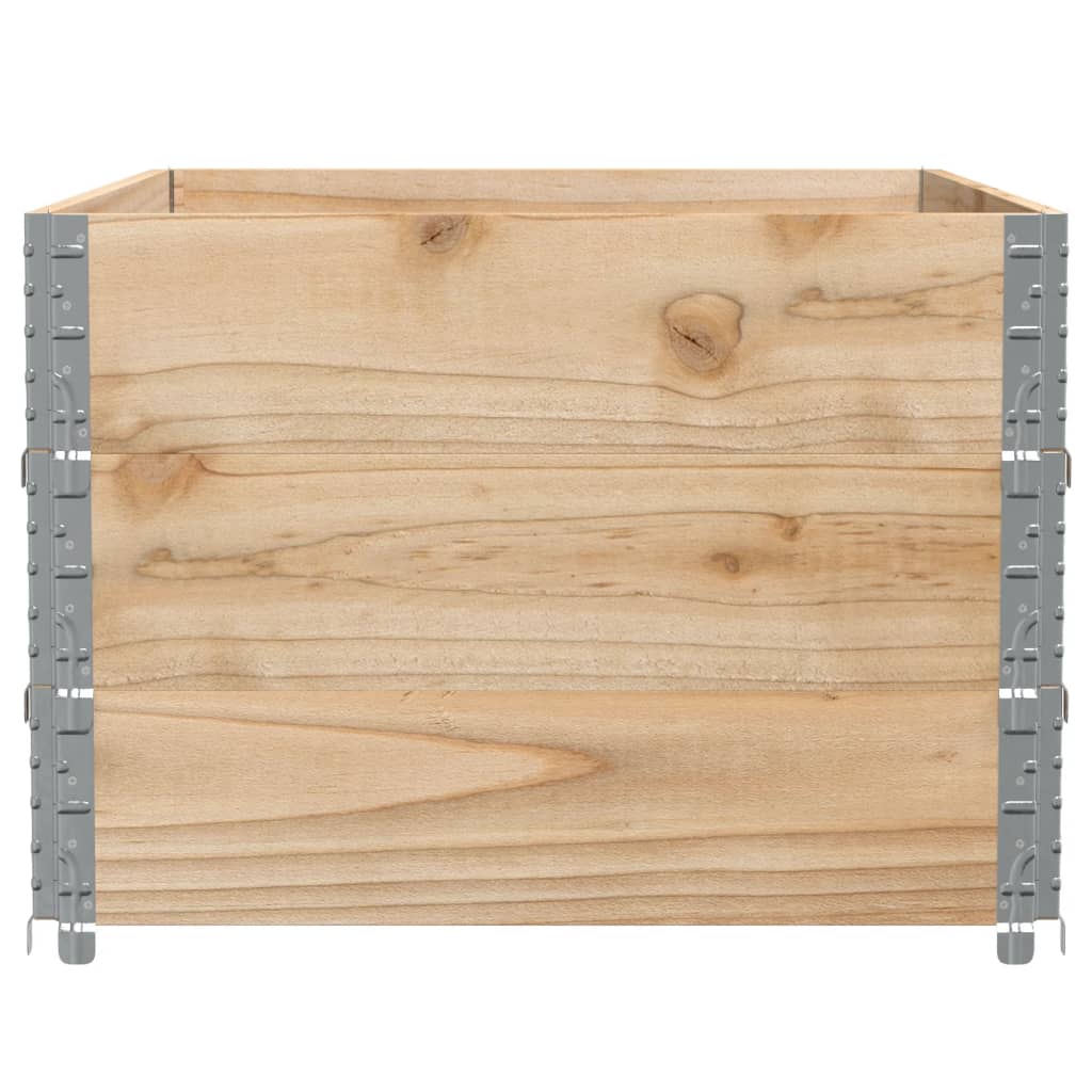Vrtni sadilica bijeli 120 x 80 cm od masivne borovine