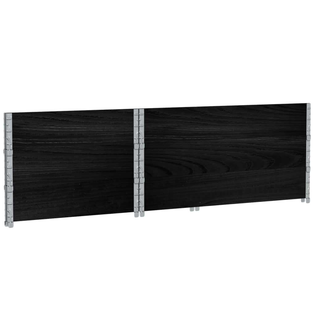 Vrtni sadilica crna 120 x 80 cm od masivne borovine