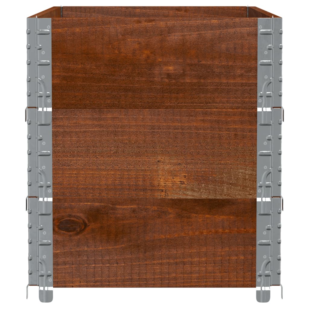 Vrtna sadilica smeđa 100x50 cm od borovine