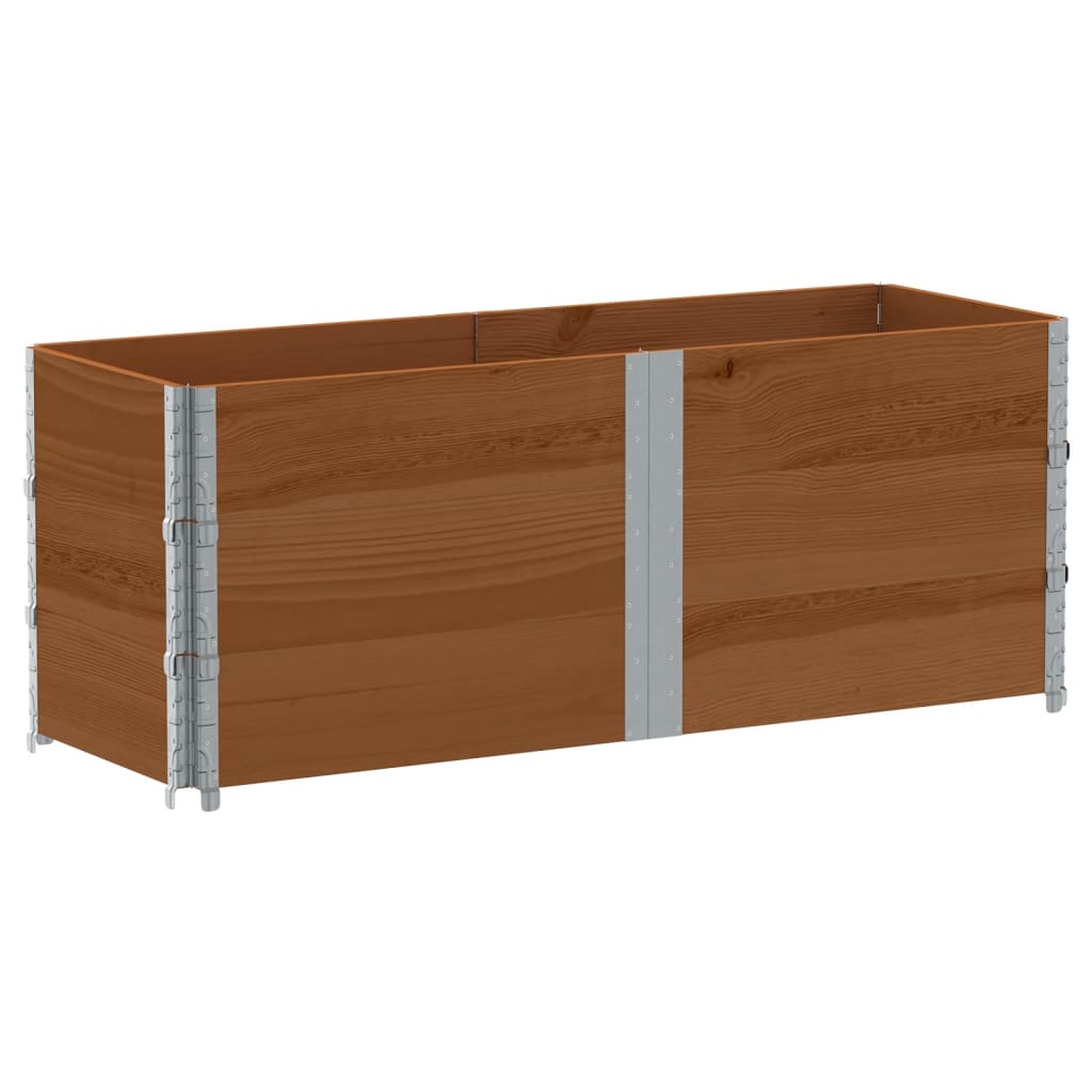 Vrtna sadilica smeđa 150x50 cm od masivne borovine