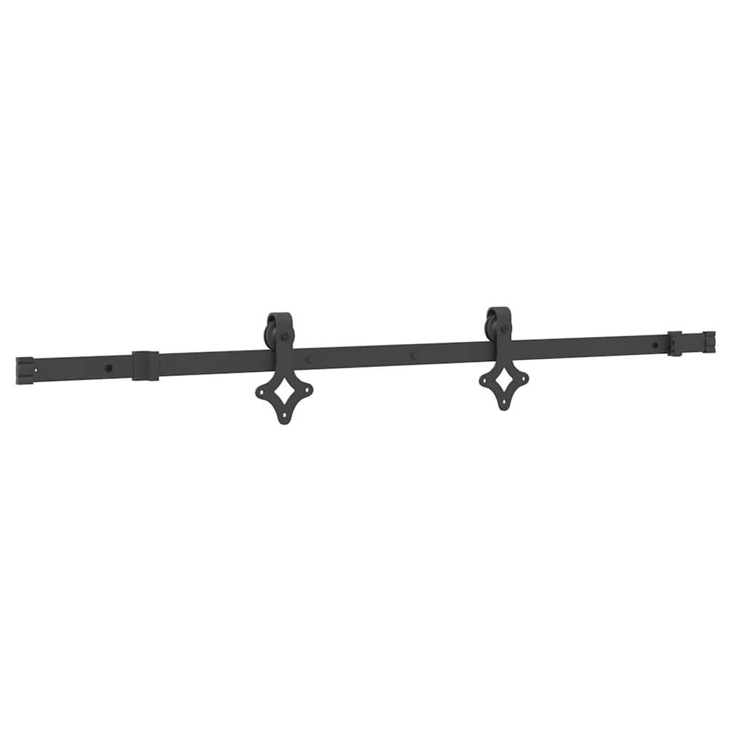Pribor za klizna vrata 152,5 cm čelični crni