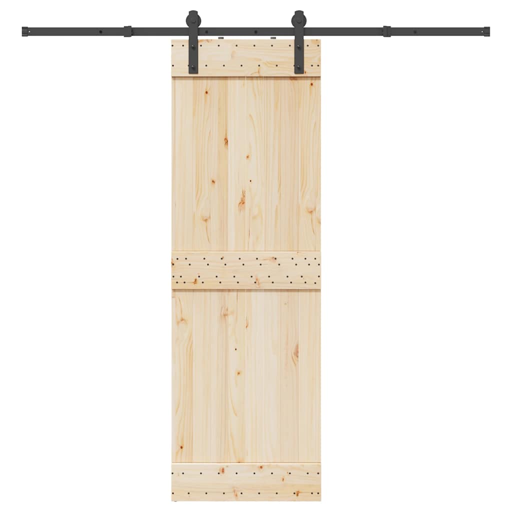 Pribor za klizna vrata 213,5 cm čelični crni