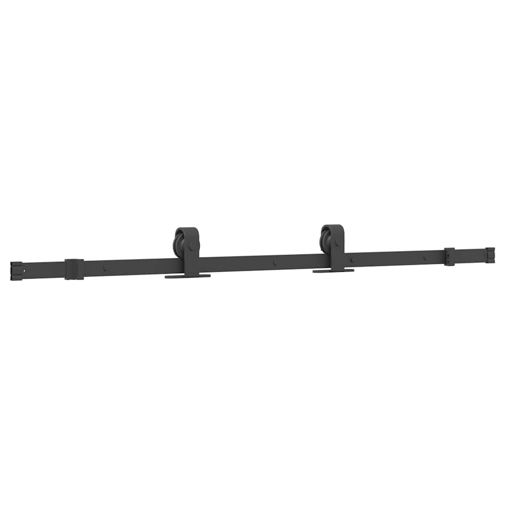 Pribor za klizna vrata 152,5 cm čelični crni