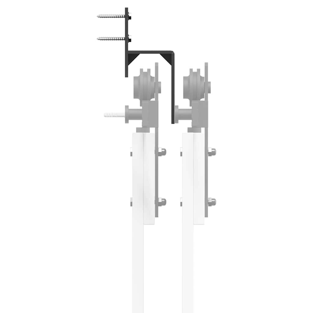 Nosači za zaobilazna vrata štale 5 kom za ravne šine od ugljičnog čelika
