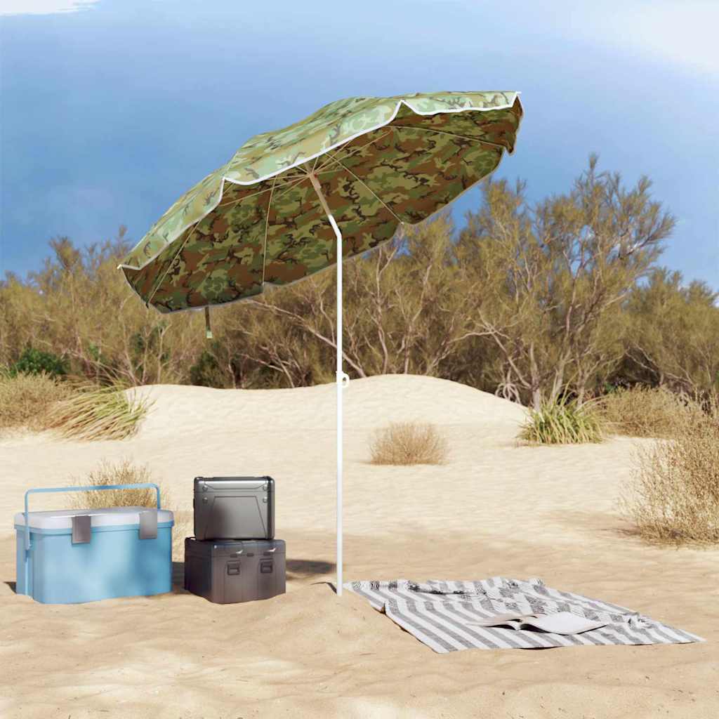 Suncobran za plažu Maskirna 206 x 206 x 212 cm