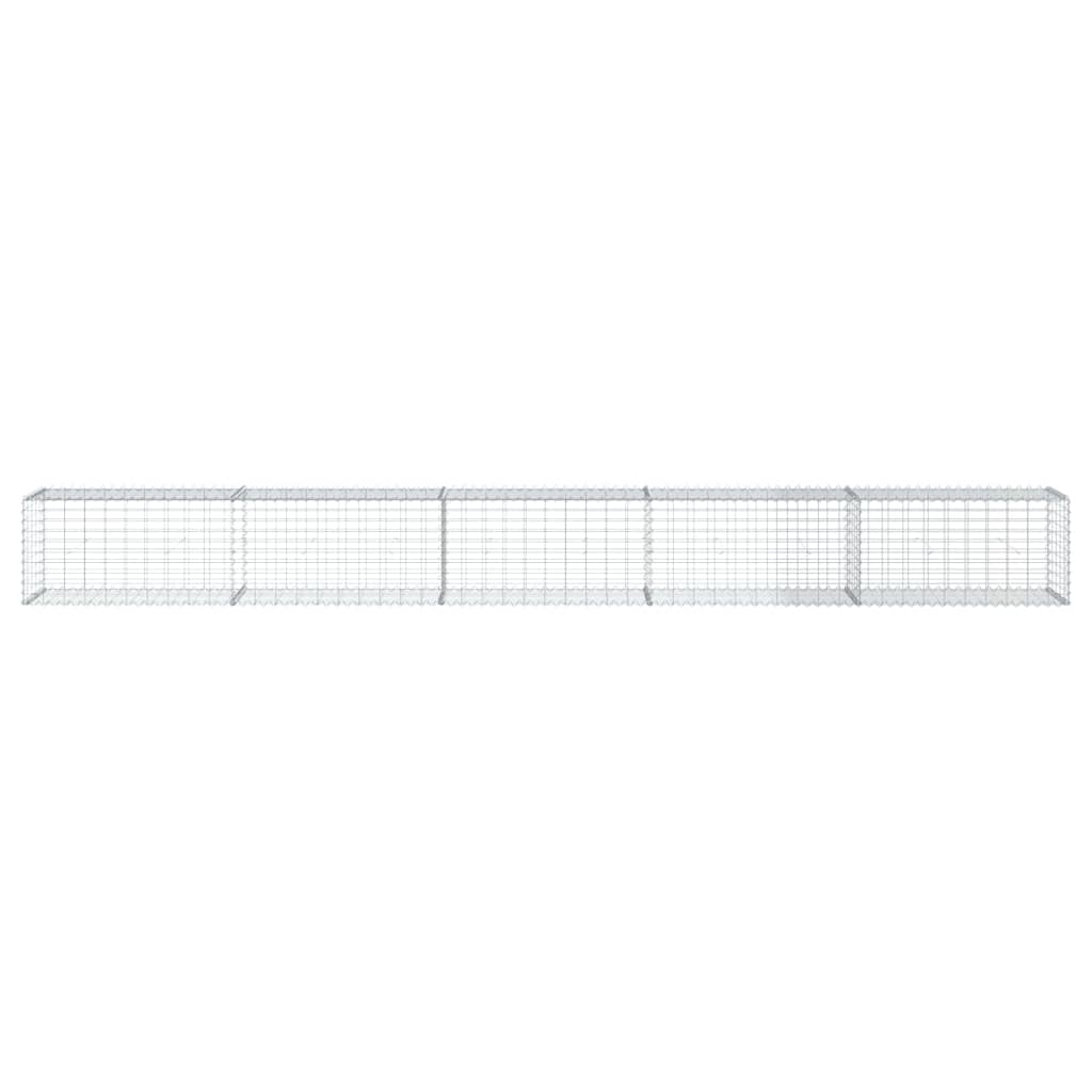 Gabionska košara s poklopcem 500x50x50 cm od pocinčanog željeza