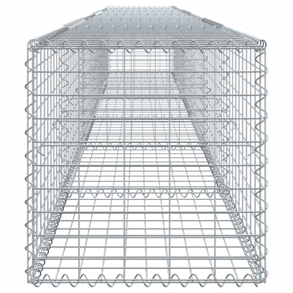 Gabionska košara s poklopcem 600x50x50 cm od pocinčanog željeza