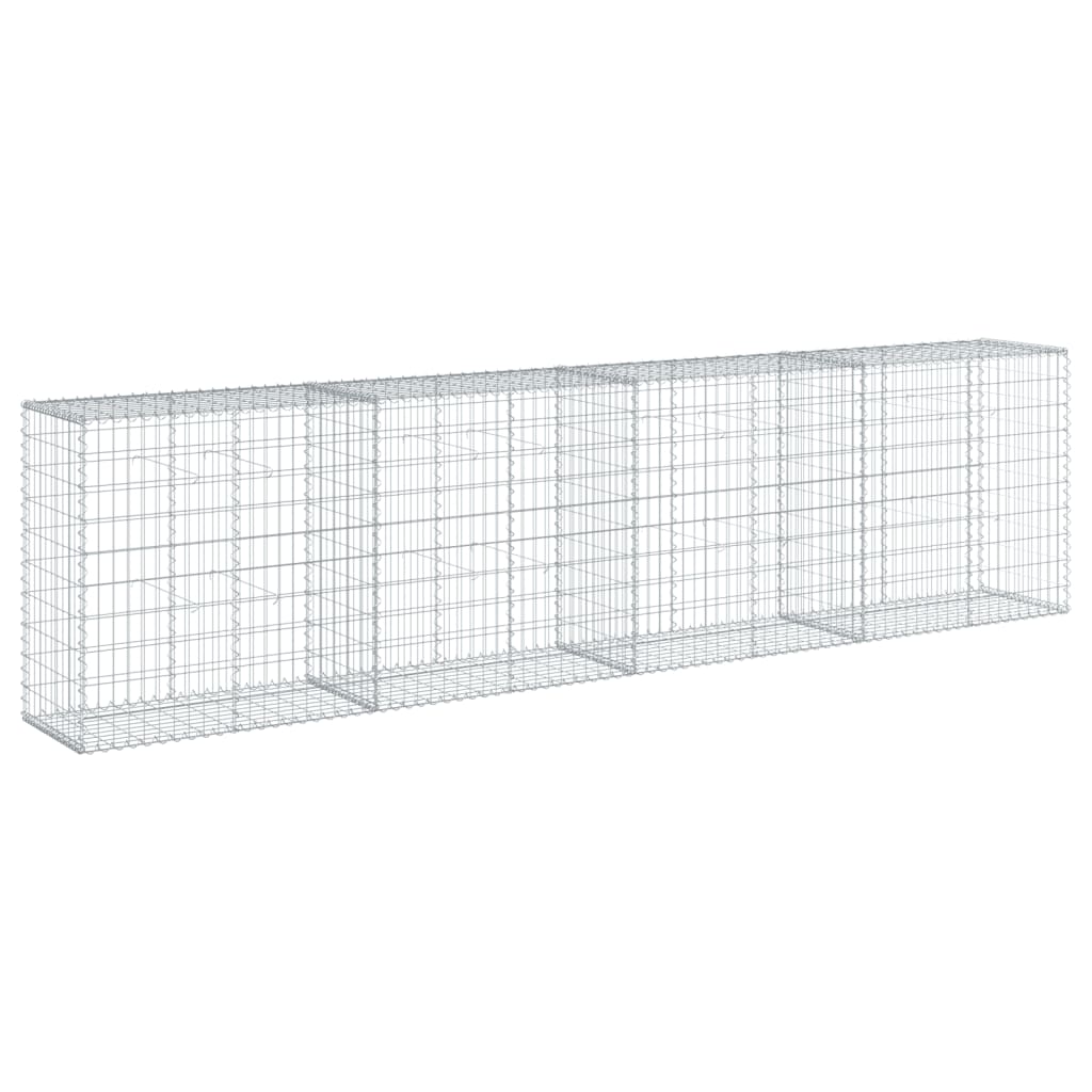Gabionska košara s poklopcem 400x50x100 cm pocinčano željezo