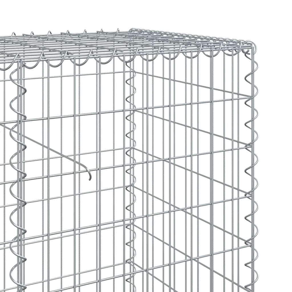 Gabionska košara s poklopcem 800x50x100 cm pocinčano željezo