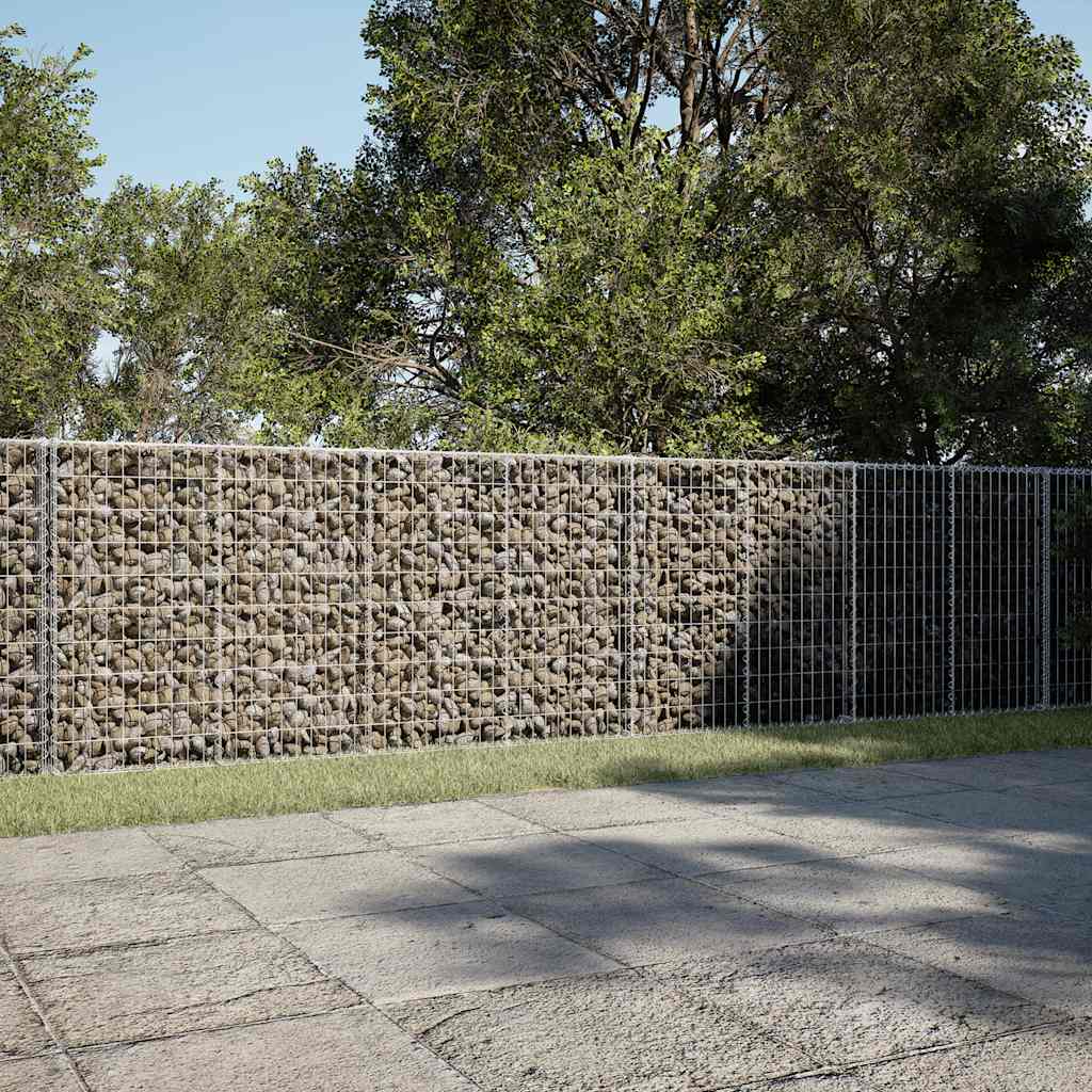 Gabionska košara s poklopcem 800x50x100 cm pocinčano željezo
