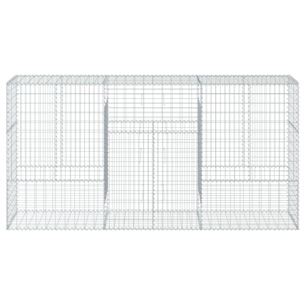 Gabionska košara s poklopcem 300x50x150 cm pocinčano željezo