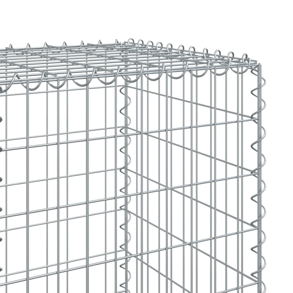 Gabionska košara s poklopcem 500x50x150 cm pocinčano željezo