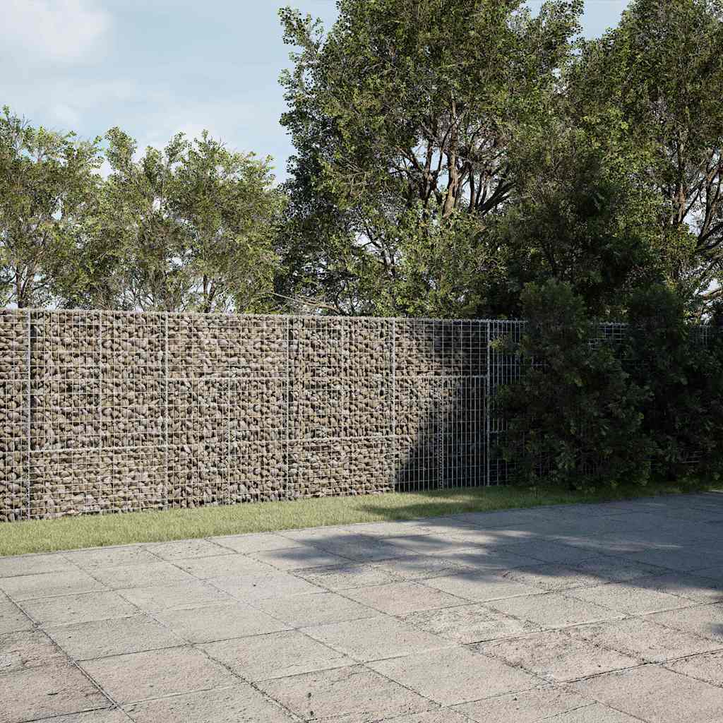Gabionska košara s poklopcem 1000x50x150 cm pocinčano željezo