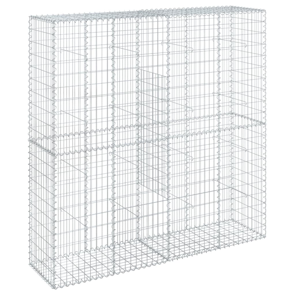 Gabionska košara s poklopcem 200x50x200 cm pocinčano željezo