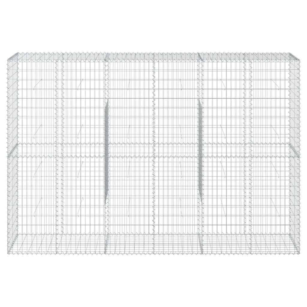 Gabionska košara s poklopcem 300x50x200 cm pocinčano željezo