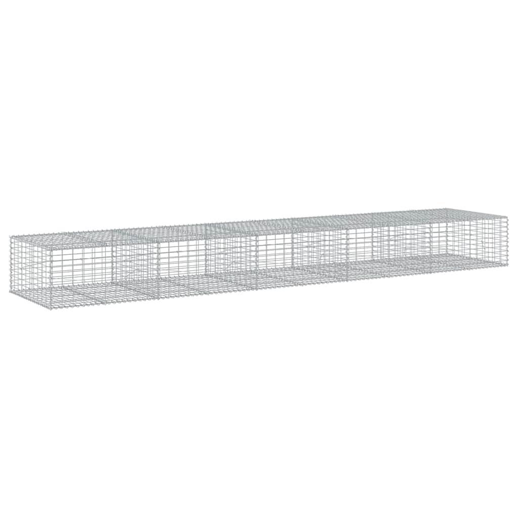 Gabionska košara s poklopcem 500x100x50 cm pocinčano željezo
