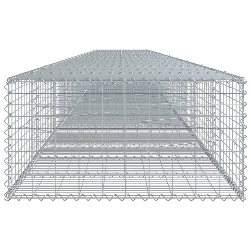 Gabionska košara s poklopcem 1100x100x50 cm pocinčano željezo