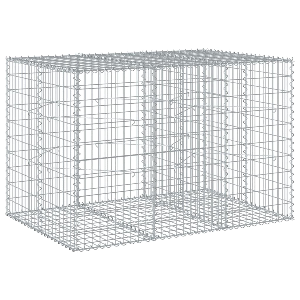 Gabionska košara s poklopcem 150x100x100 cm pocinčano željezo